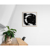 To the Moon and back. Modern abstract painting New Media canvas print, signed and numbered